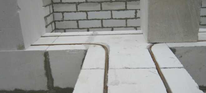 Армирование газобетонной кладки