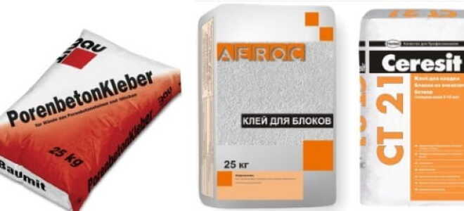 Какой клей выбрать для газобетона, обзор производителей