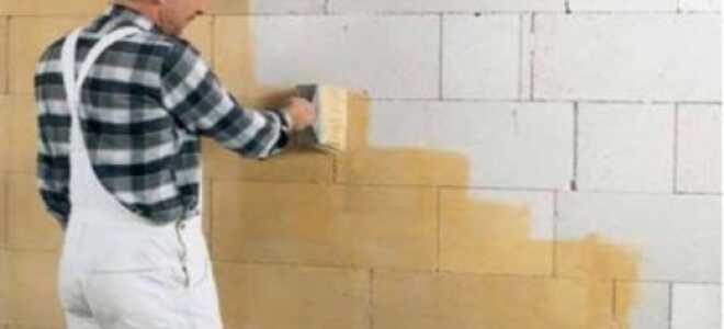 Грунтовка для газобетона: виды материала, правила выполнения работ