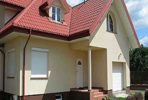 Силикатная штукатурка дома 