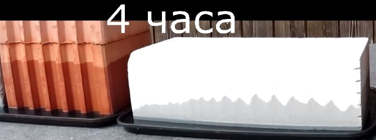 Водопоглощение газобетона и керамики