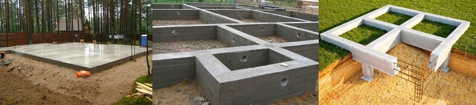 Фундамент под перегородки из газобетона