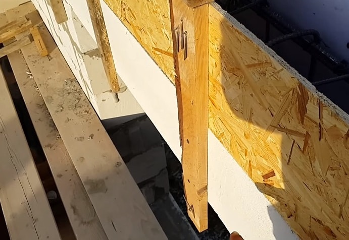 Опалубка из газобетона и OSB