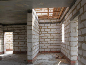 стены в доме из газоблоков