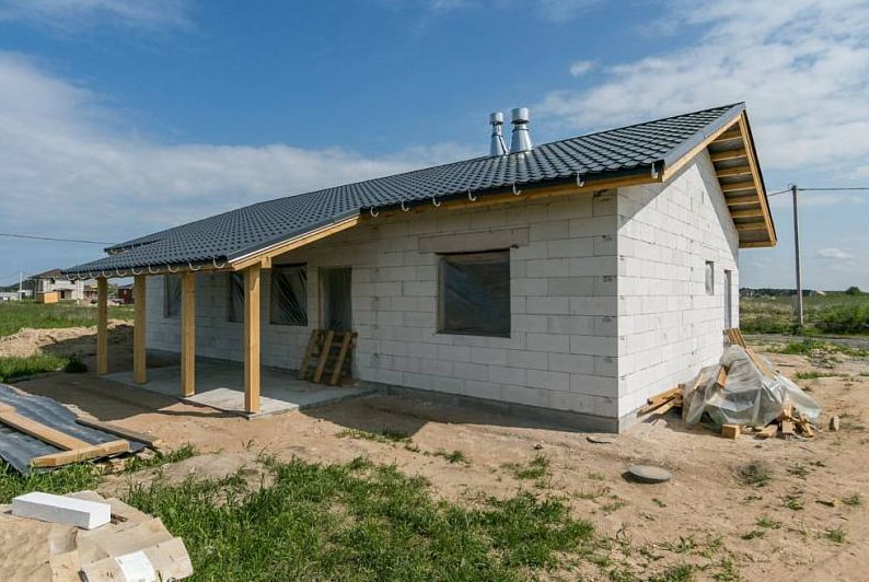 строительство дома из газобетона