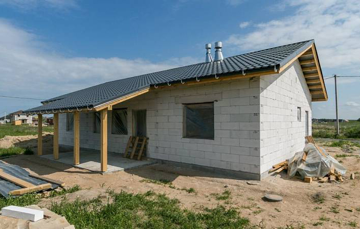 строительство дома из газобетона