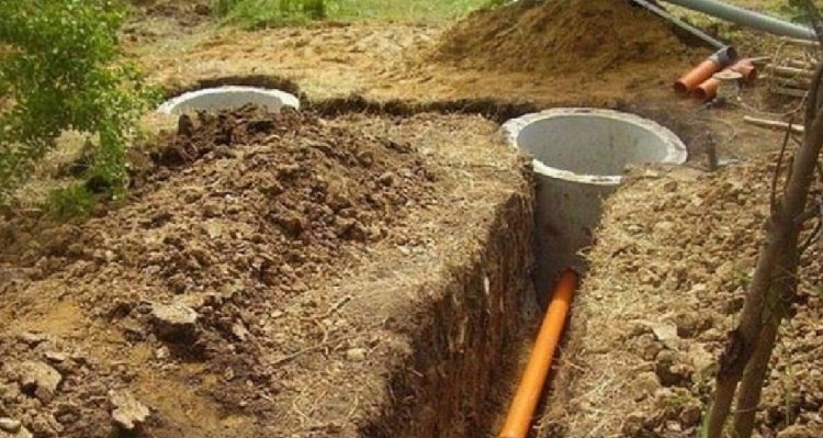 Засыпка трубы