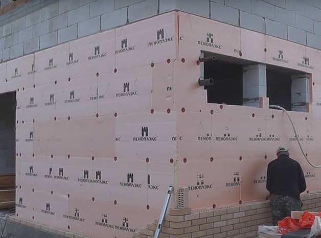 утепление газобетона пенополистиролом снаружи
