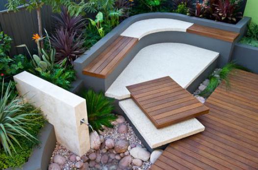 необычные бетонные лавочки