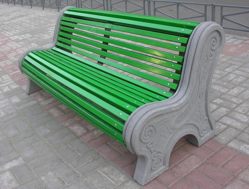 скамейки из бетона